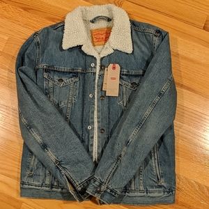 Levi Denim Sherpa Trucker Jacket